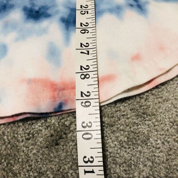 Hollister Unisex Curved Hem Tee Size Medium Tie-Dye Crew-Neck - Picture 4 of 8